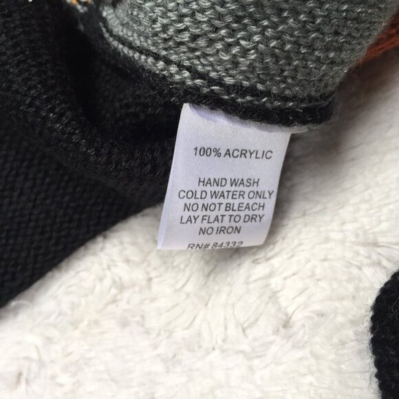 Sisters Women's Medium Hooded Colorblock Vest Cardigan Sweater in Multicolor New - Picture 4 of 8